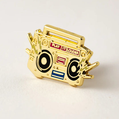 Happily Plants- Boombox Enamel Pin