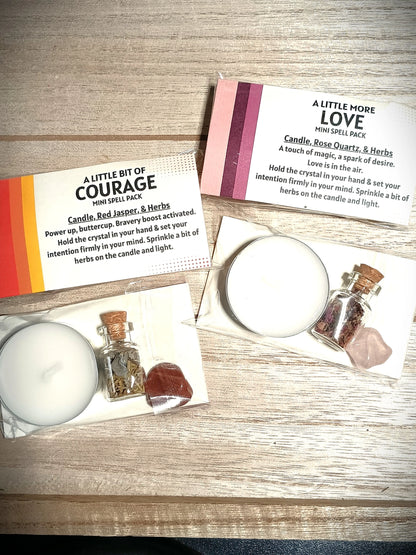 Elemental Earth Shop Intention Mini Spell Packs
