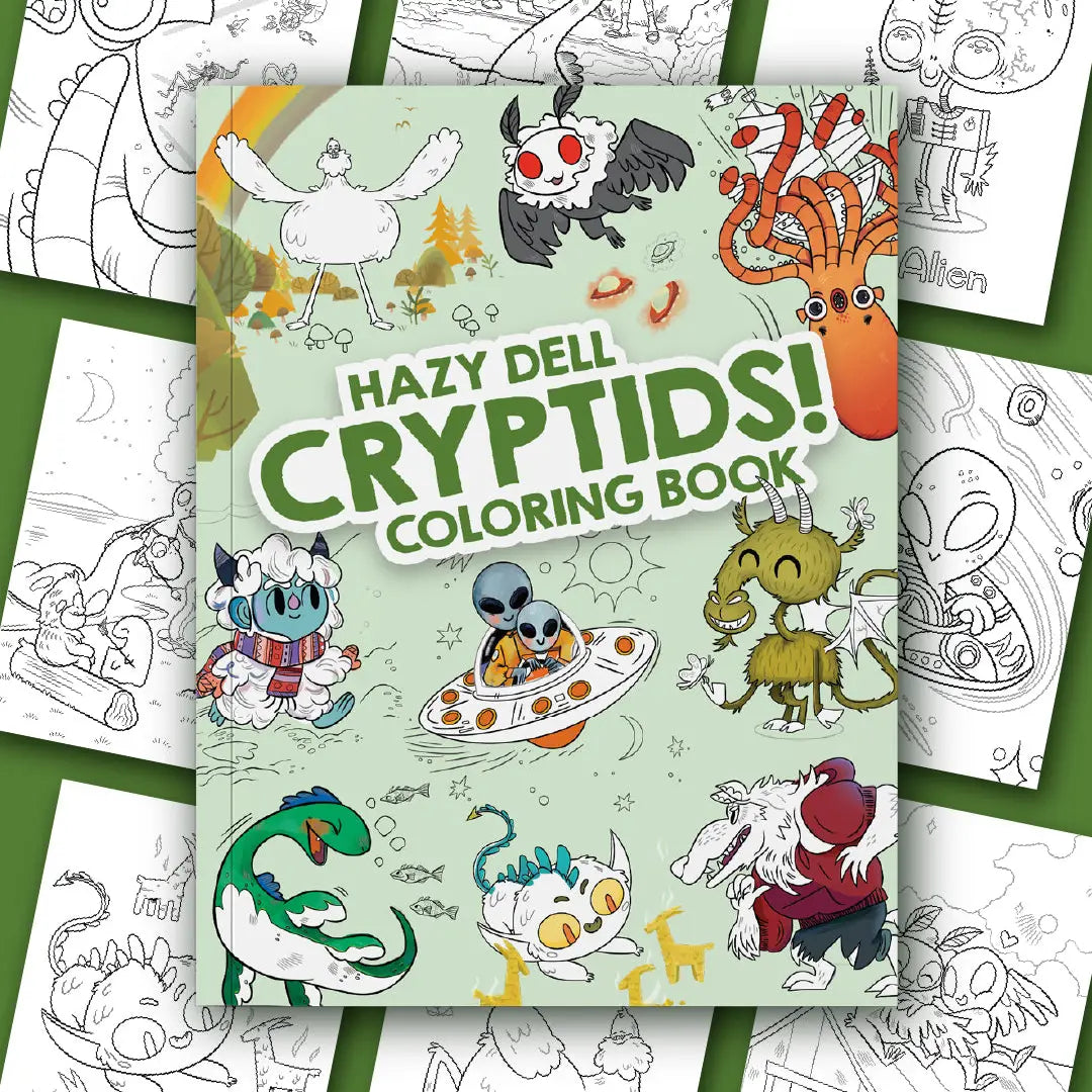 Hazy Dell Press- Hazy Dell Cryptids! Coloring Book