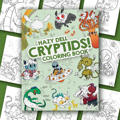 Hazy Dell Press- Hazy Dell Cryptids! Coloring Book