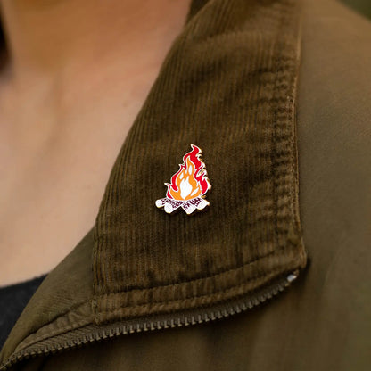 Happily Plants- Campfire Enamel Pin