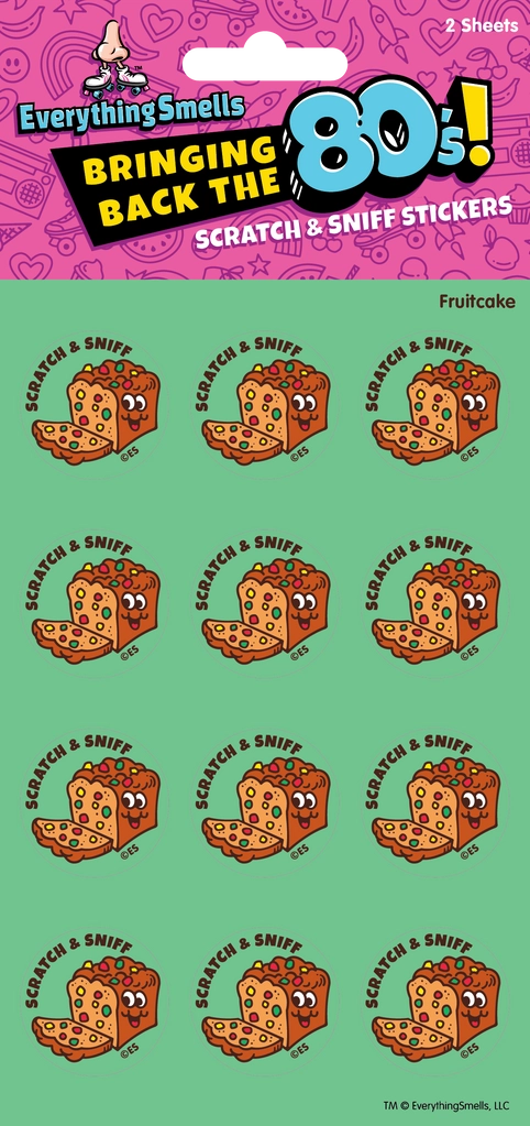 Everything Smells- Scratch & Sniff Sticker Sheets- Fruitcake
