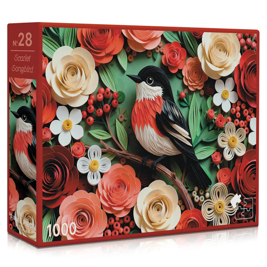 Final Piece No.28 - Scarlet Songbird 1000pc Puzzle