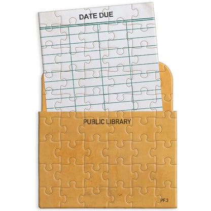 Gibbs Smith- Library Card Jiggie Puzzle