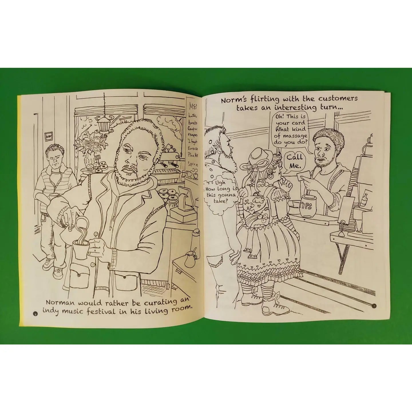 Microcosm Publishing- Disgruntled Barista Coloring Book