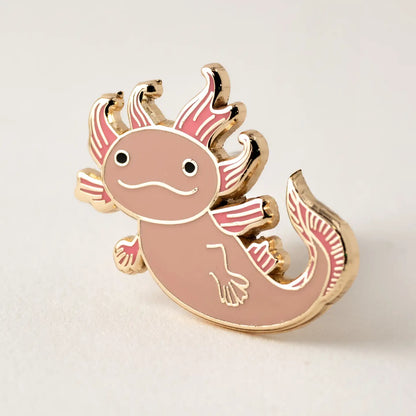 Happily Plants- Axolotl Enamel Pins