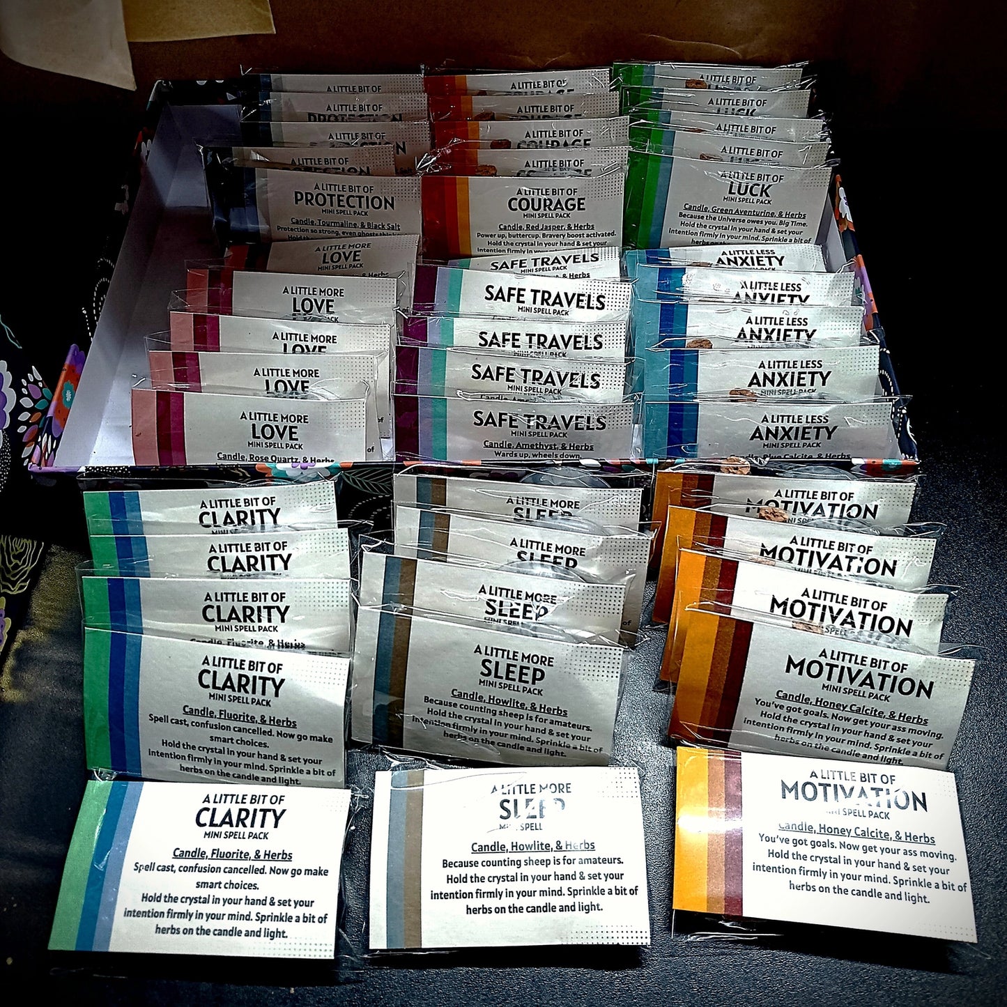 Elemental Earth Shop Intention Mini Spell Packs
