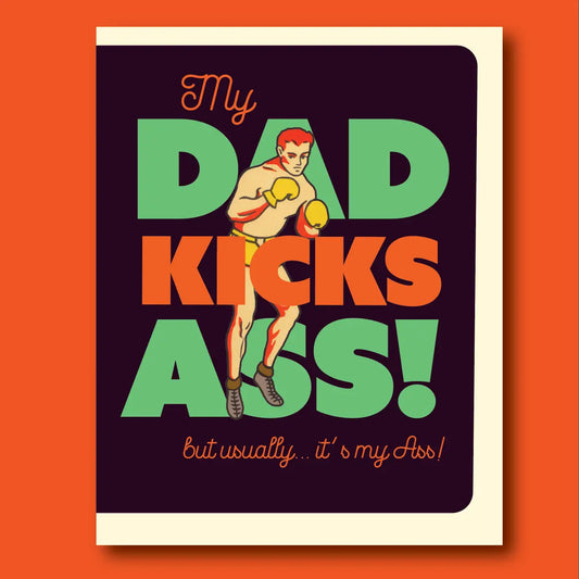 OffensiveDelightful "Kick Ass Dad" Fathers Day Card