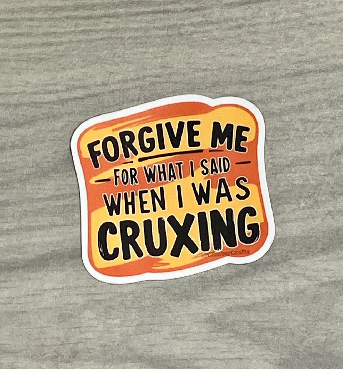 Climber Crafts- Cruxing Sticker