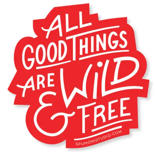 Gibbs Smith- Wild & Free Sticker