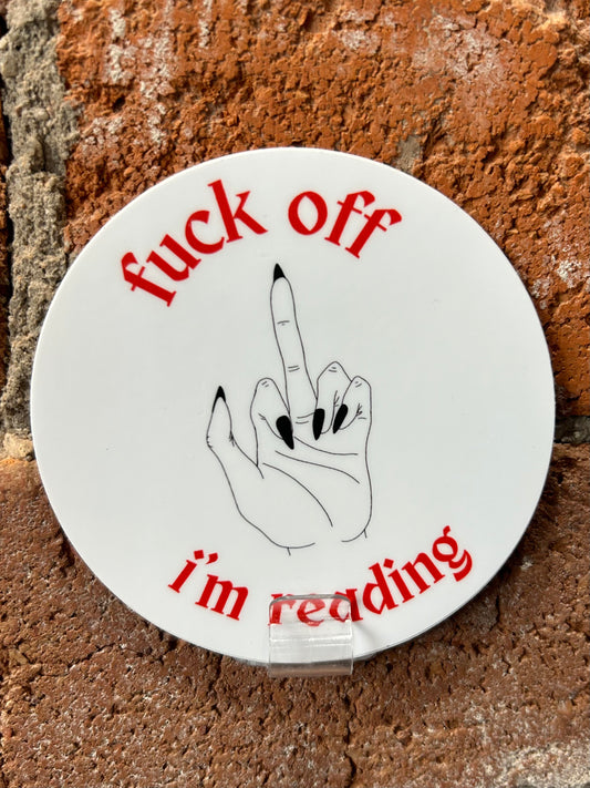 Huckleberry Beads- I'm Reading Sticker