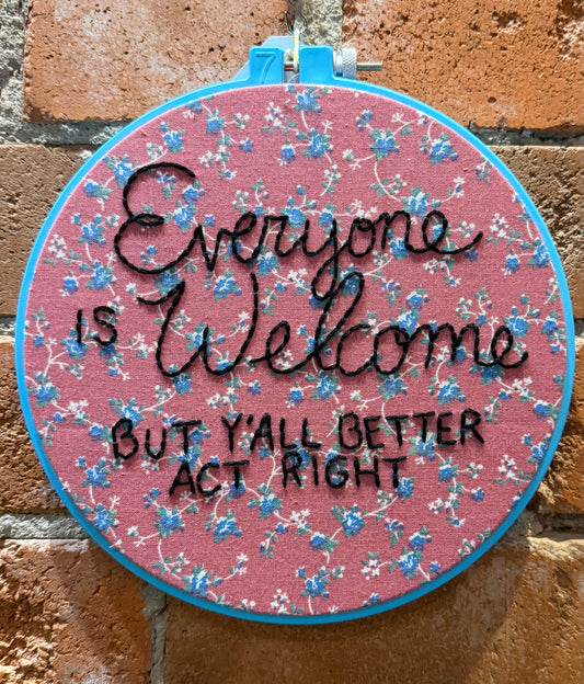Everyone is Welcome Hoop