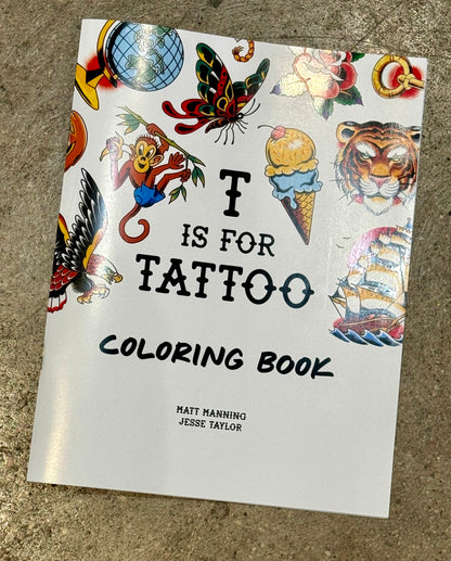 Jesse Taylor Creative- T is for Tattoo Coloring Book