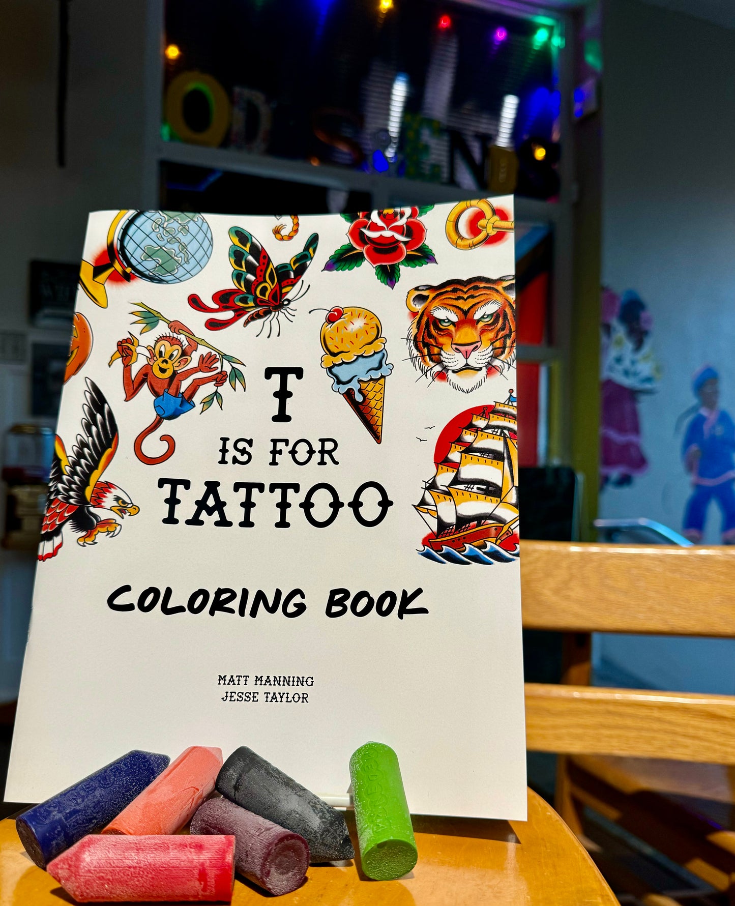 Jesse Taylor Creative- T is for Tattoo Coloring Book