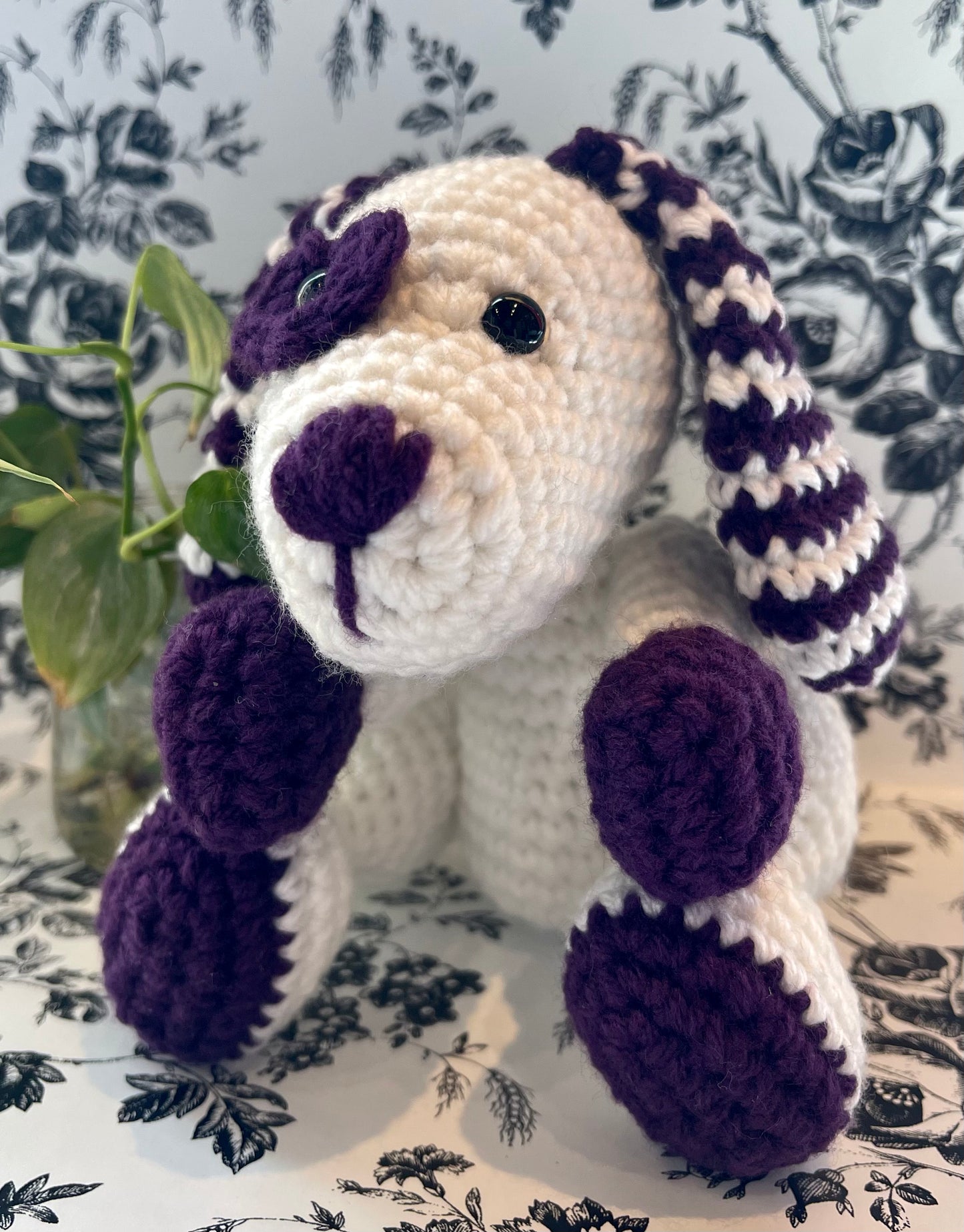 Vanessa Lewis Fiber Arts- Crochet Purple Puppy