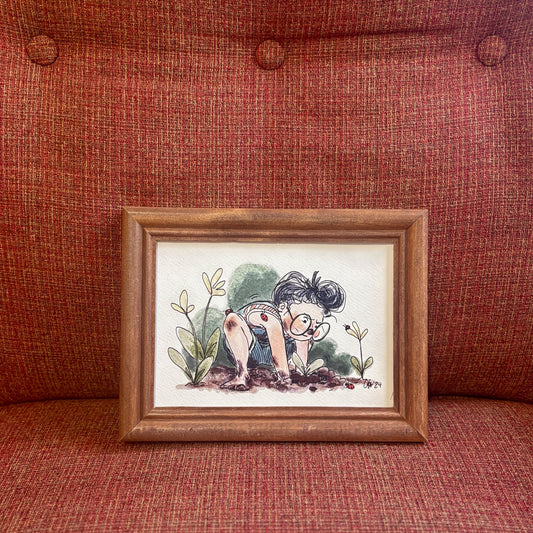Doodled By Carrie- Art Prints- Lil Gardener