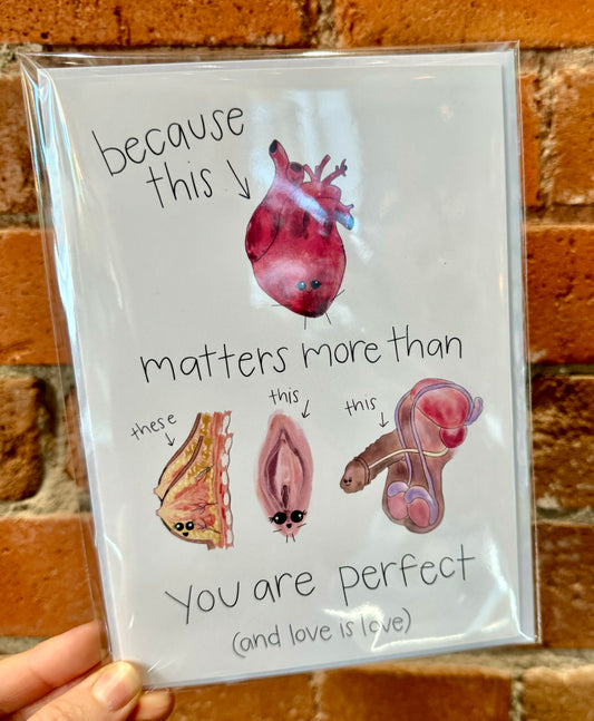 Christine Borst- You Are Perfect (and Love is Love) Card