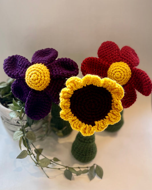 Vanessa Lewis Fiber Arts- Crochet Flowers