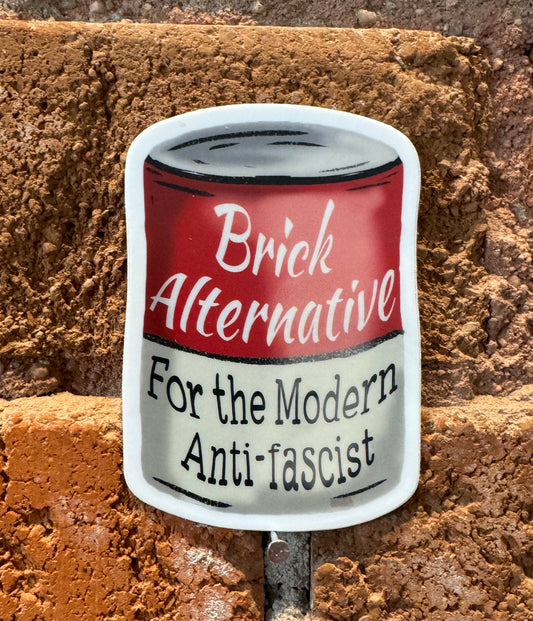 Scattered Mind Anti-Fascist Brick Alternative Sticker