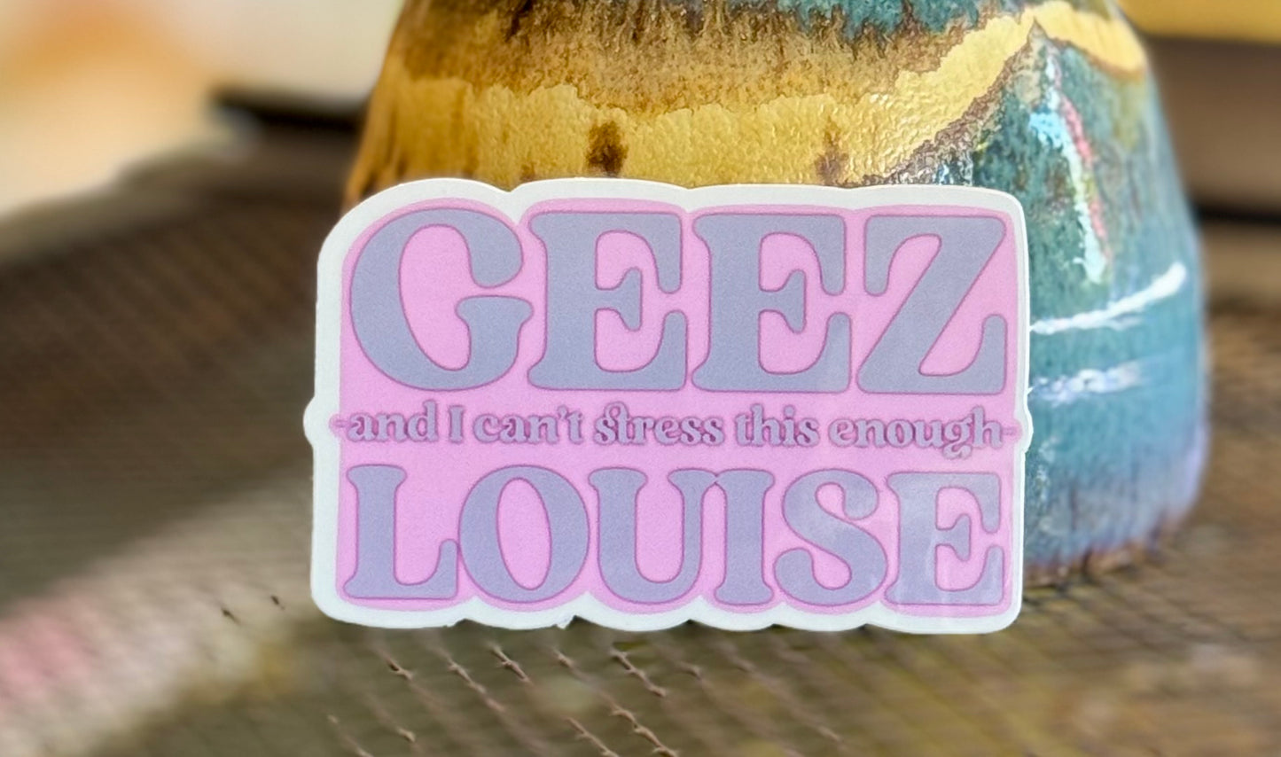 Andromeda Sock Yarn Sticker- Geez Louise