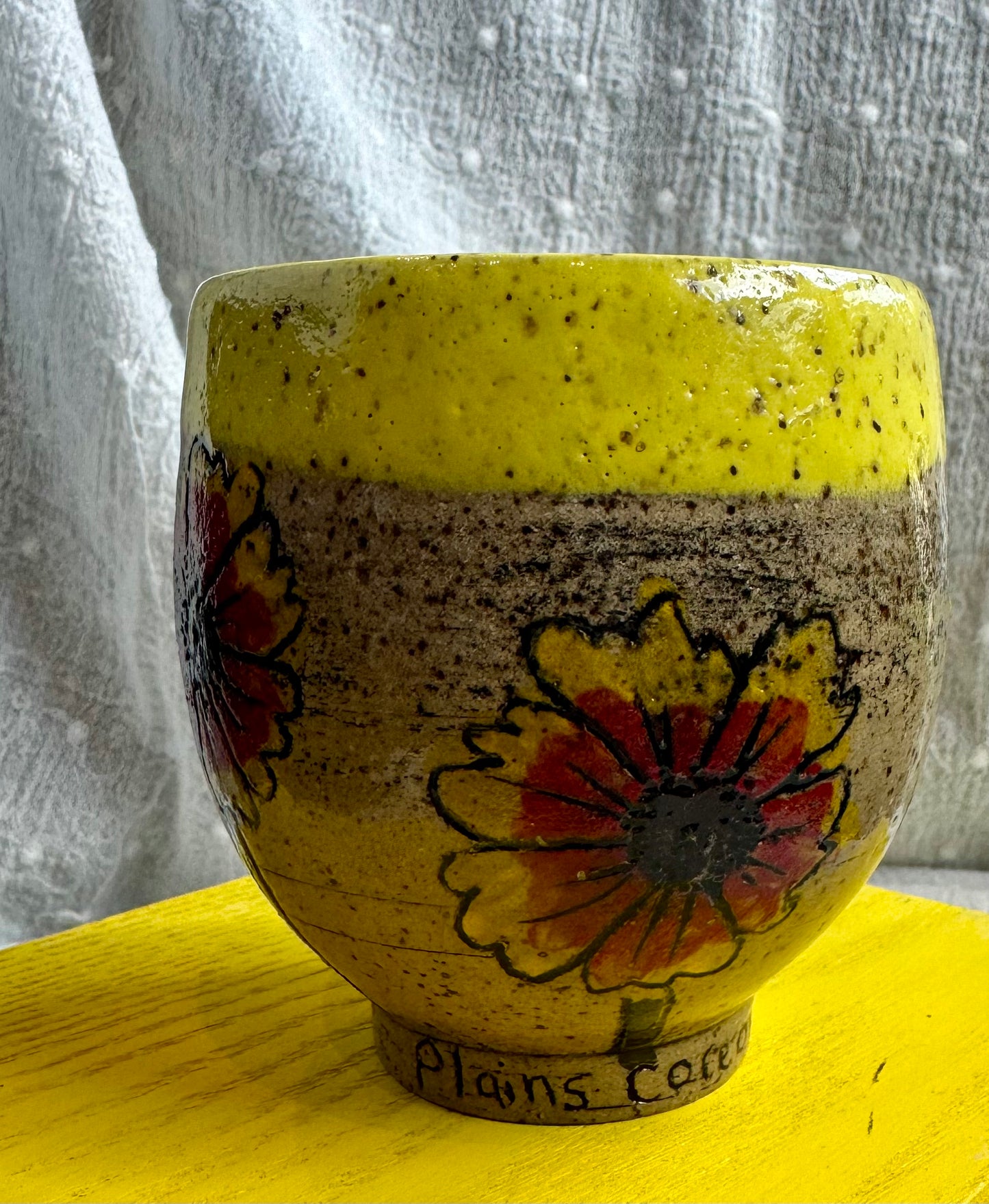 Nitra Olsen Ceramics- Plains Coreopsis Flower Mug