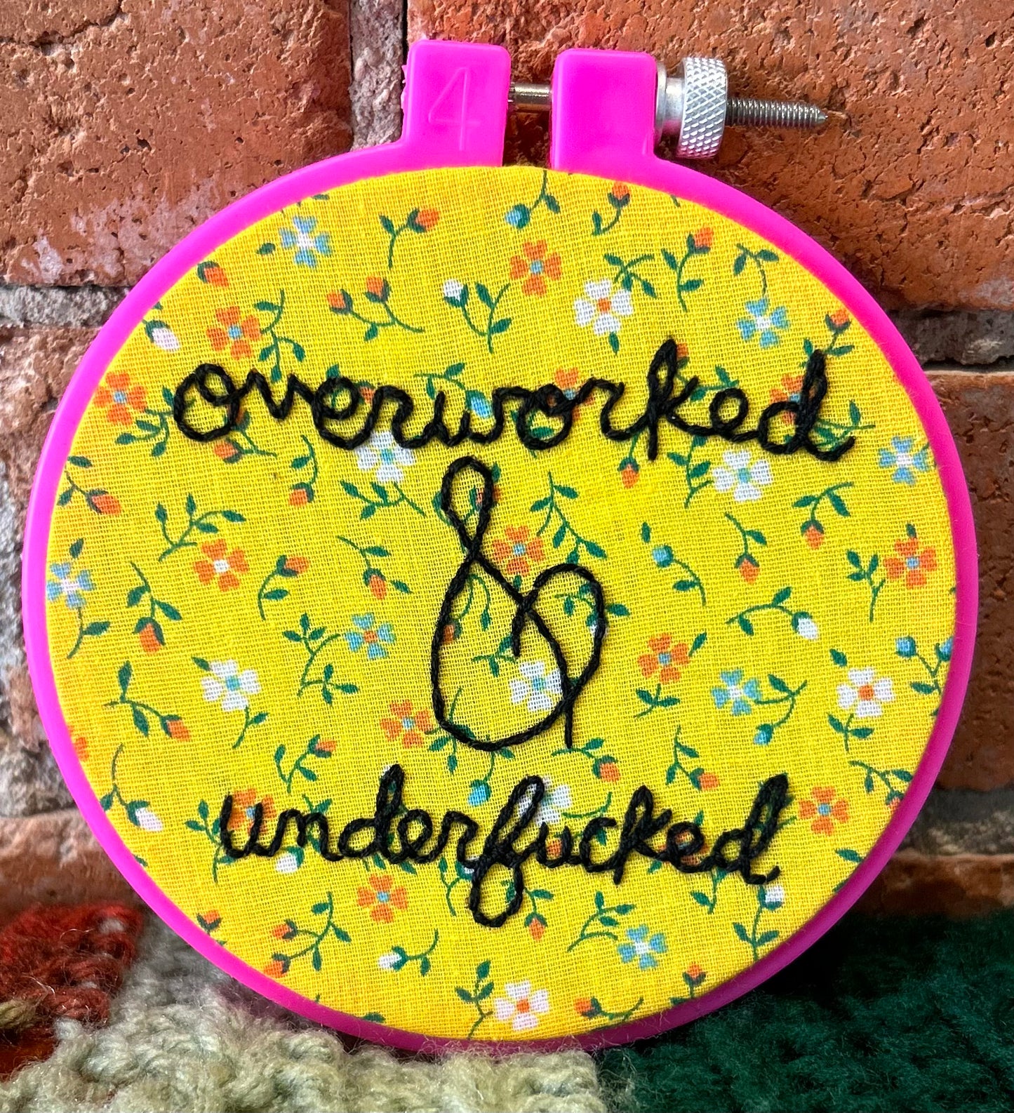 Overworked Hoop 4"