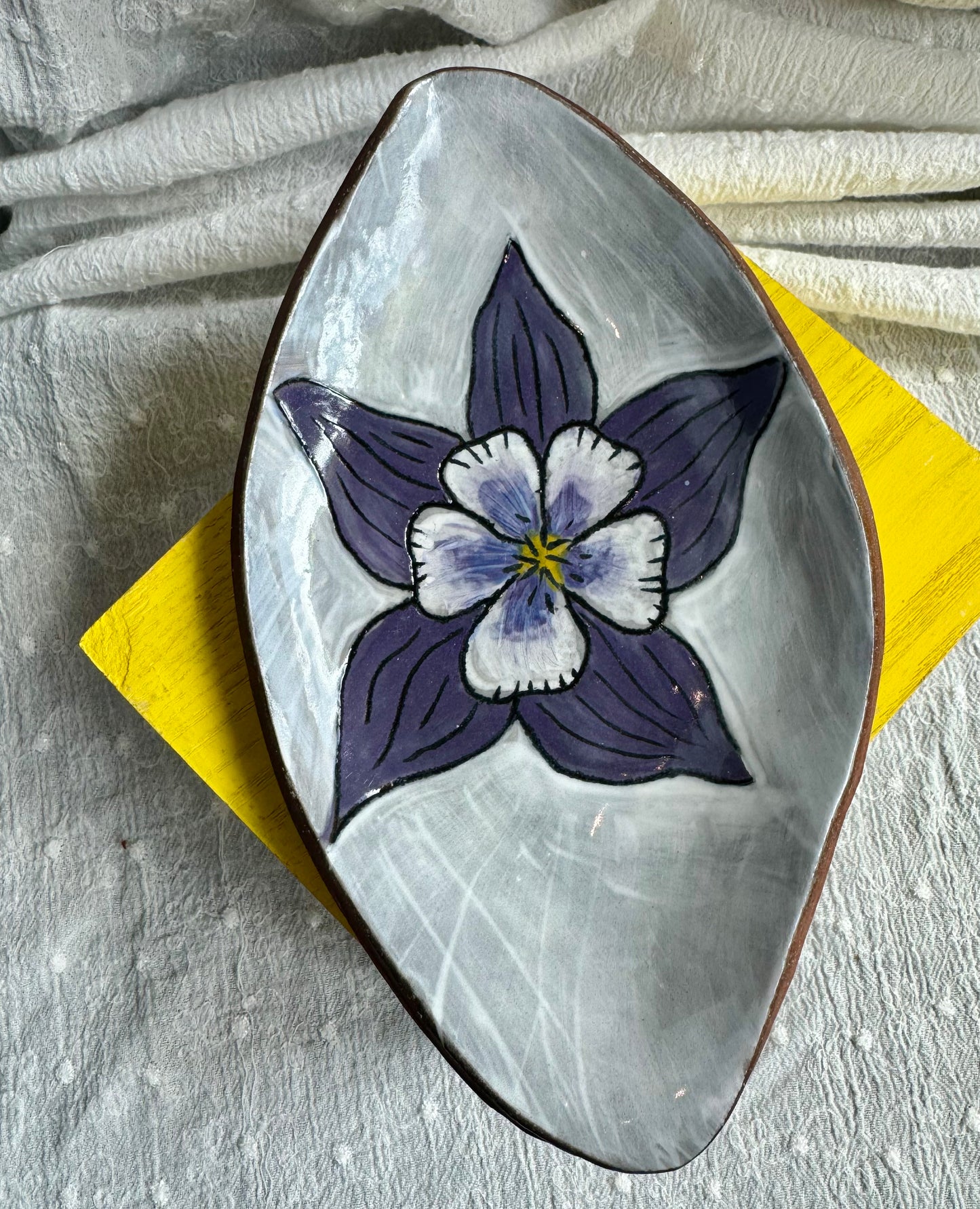 Nitra Olsen Ceramics- Colorado Native Flower Dishes- Large