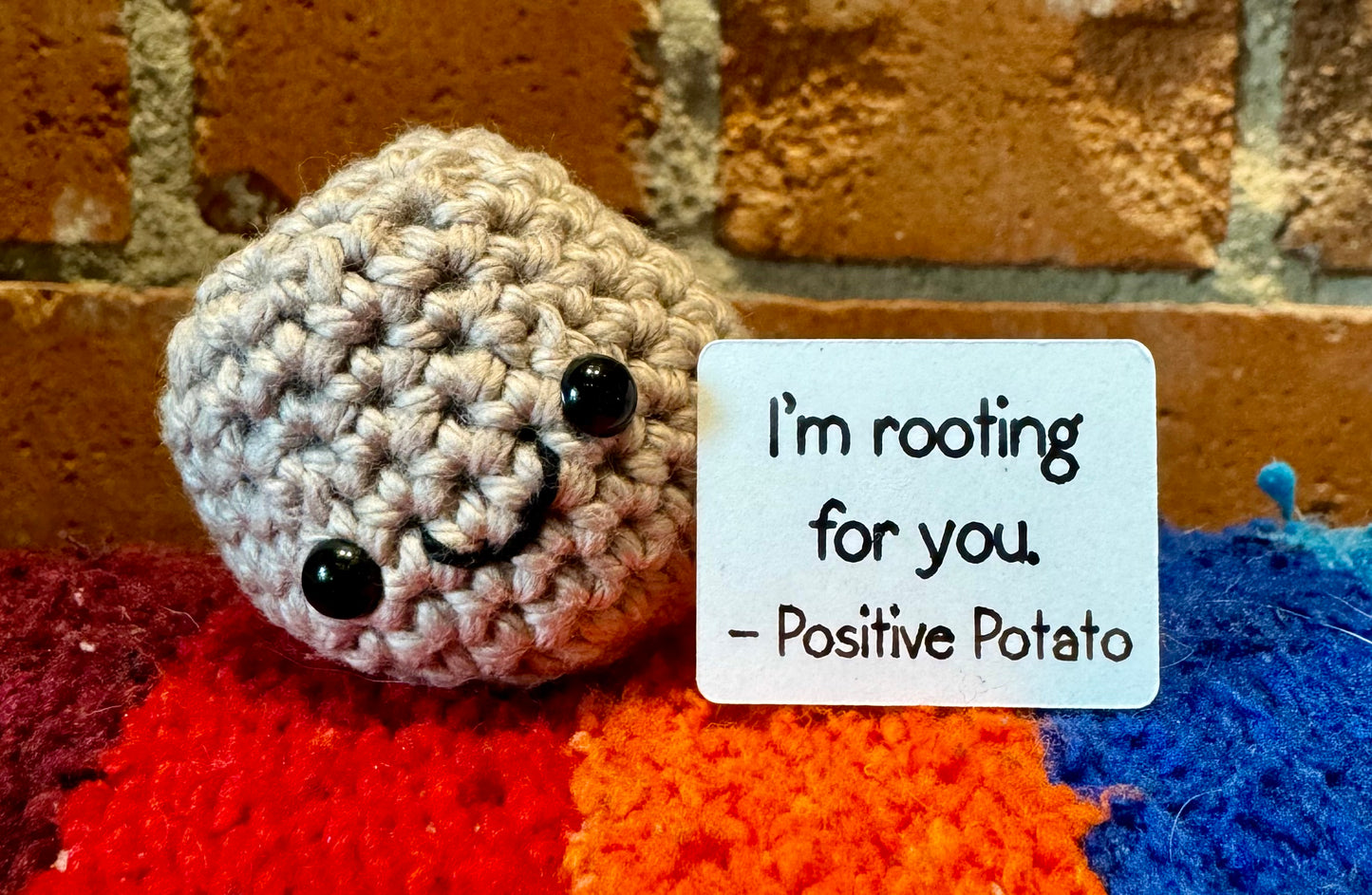Knots & Crafts by Mikayla Crochet Positive Support Potato