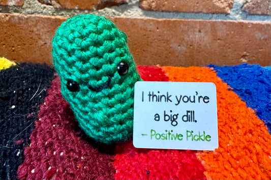 Knots & Crafts by Mikayla Crochet Positive Support Pickle