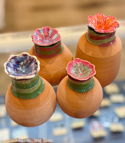 Spunky Sloth Ceramics- Olla with Bee Cup