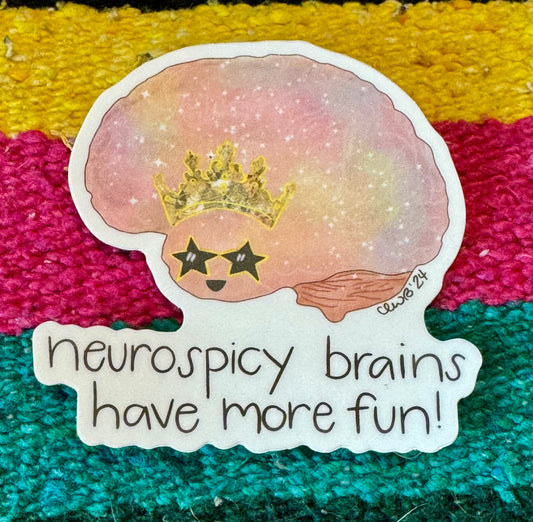 Christine Borst- Brain Sticker