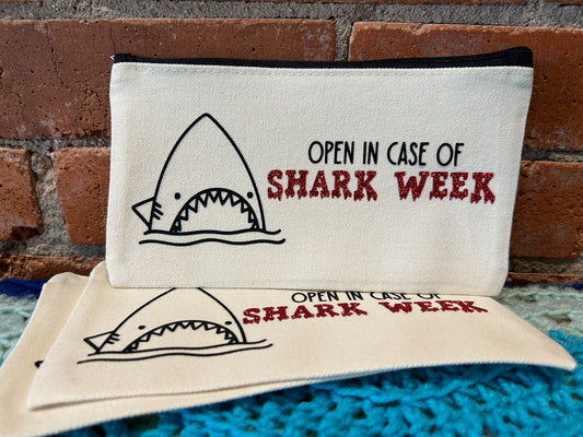 Knots & Crafts by Mikayla Small Pouch- Shark Week