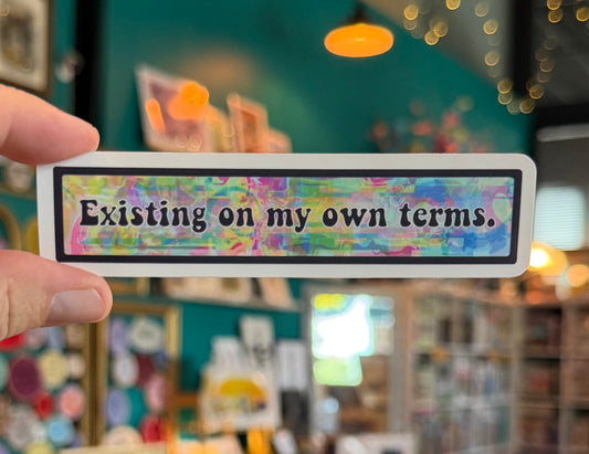 Andromeda Handworks Sticker- Existing on my own terms