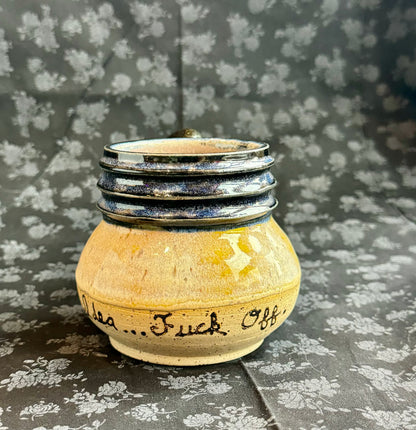 Spunky Sloth Ceramics- Snarky Mugs- Bright Idea... Fuck Off.