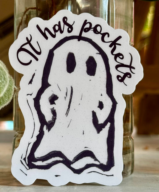 Polly Pocket Ghost It Has Pockets Sticker