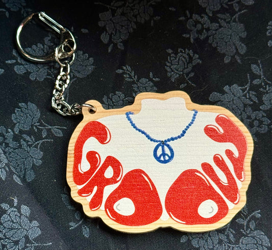 Riley Sharp Groovy Keychain