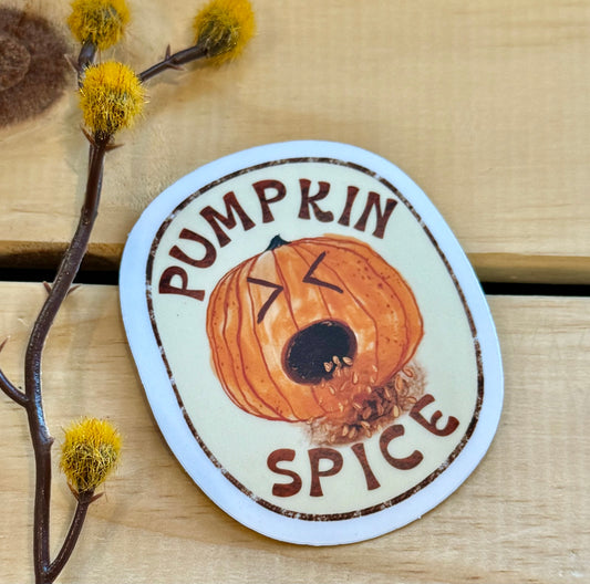 Andromeda Sock Yarn Sticker- Pumpkin Spice