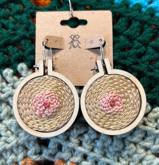 Mini Embroidery Earrings- Boobs