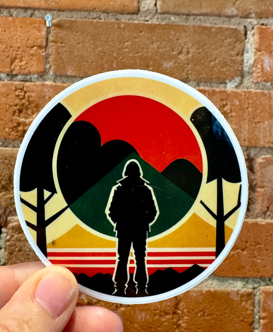 Scattered Mind Reflection Sticker