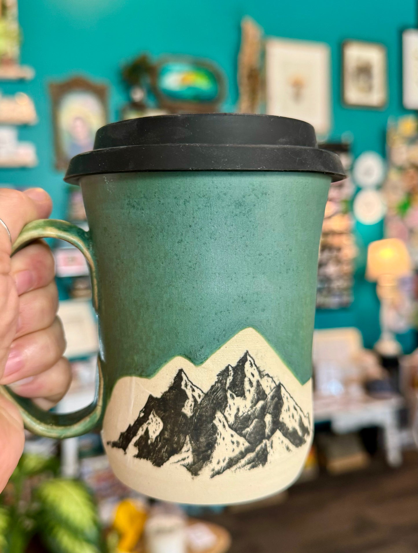 Veronica PremDas- Mountain Travel Mug Drinkware