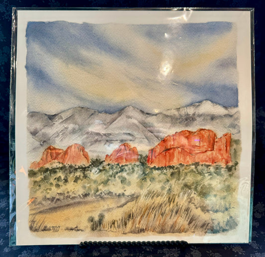 Ivywild Studio- 12"x12" Watercolor Print- Garden of the Gods I