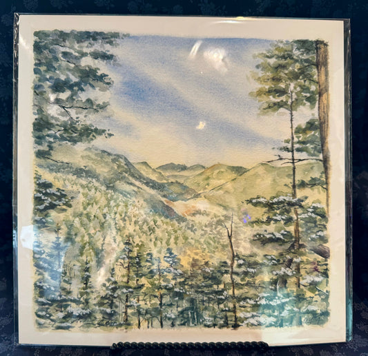 Ivywild Studio- 12"x12" Watercolor Print- North Cheyenne Canyon