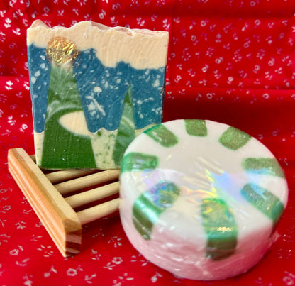 Pine & Paige Soap: Holiday Duos- Frosted Fir and Frosty Peppermint