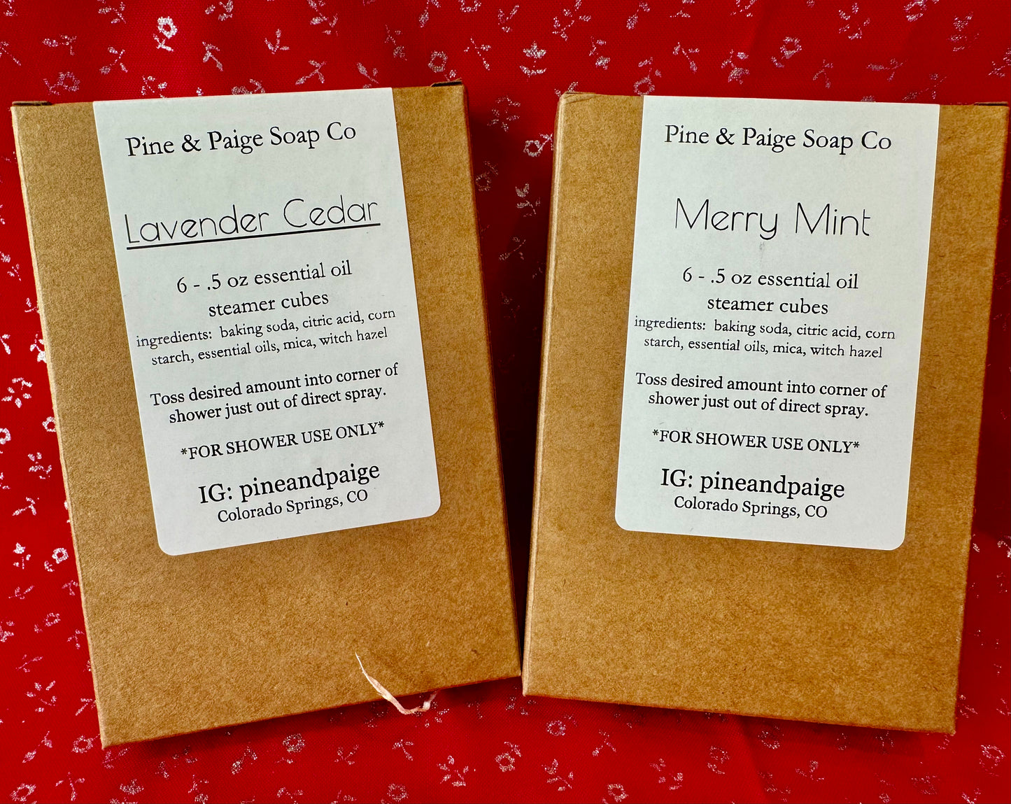 Pine & Paige Soap: Shower Steamers