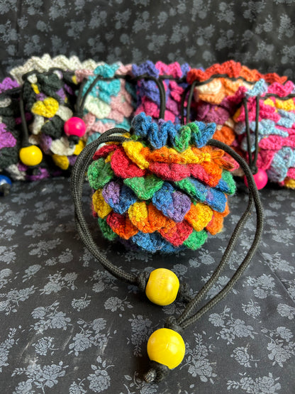 Knots & Crafts by Mikayla Dragon Egg Drawstring Pouch