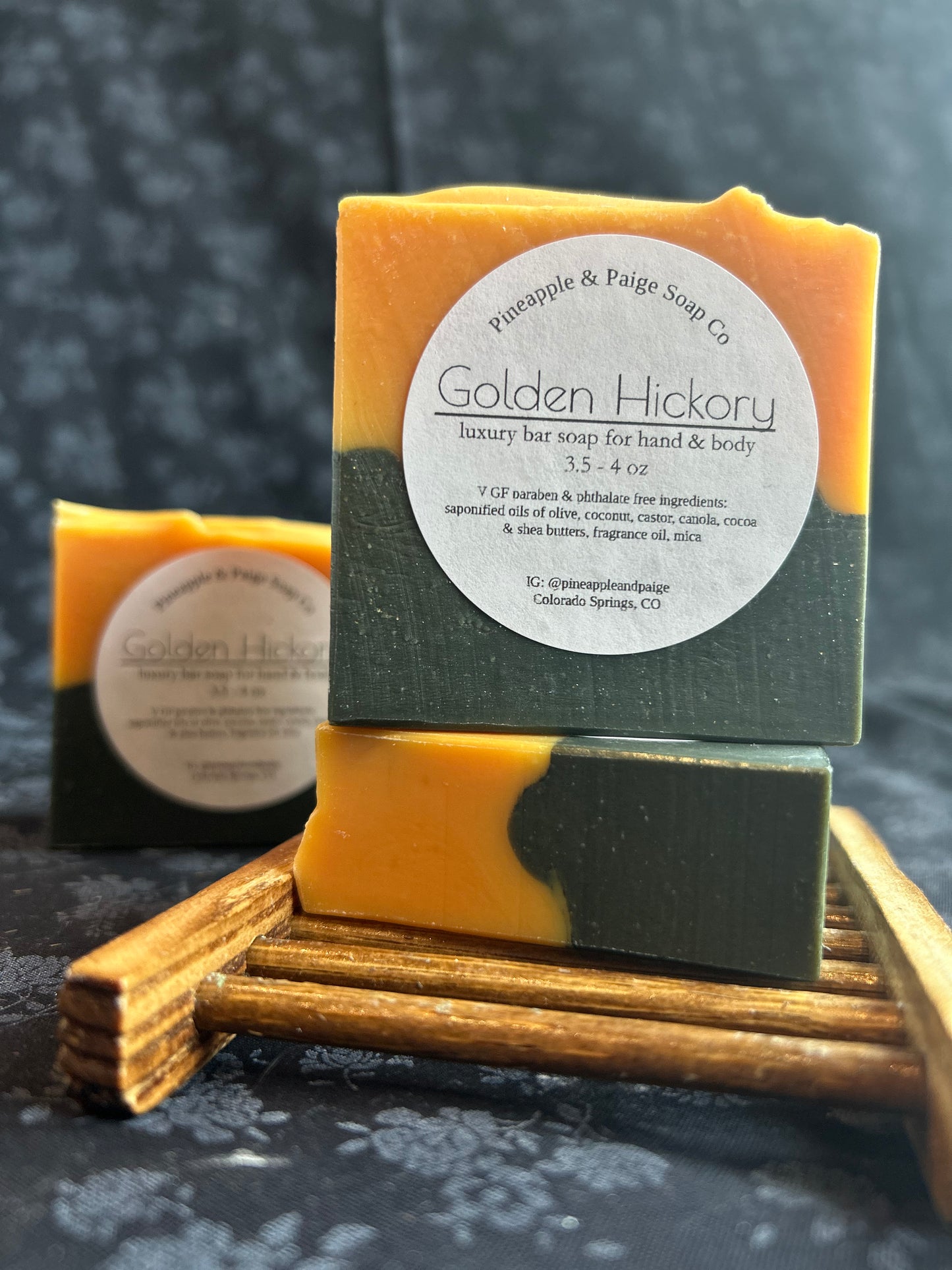 Pine & Paige Soap: Golden Hickory