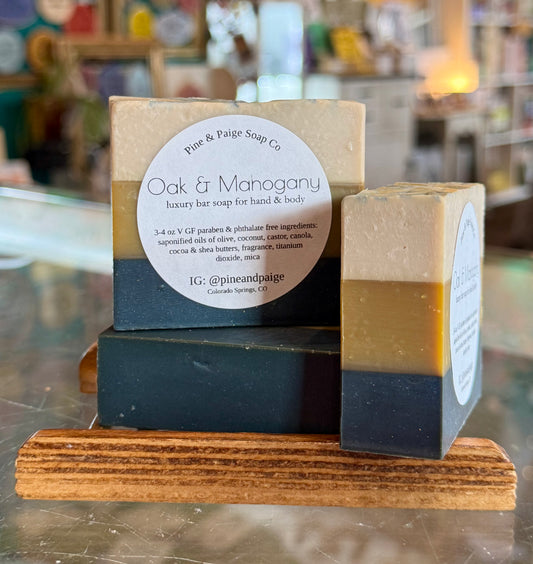 Pine & Paige Soap: Oak & Mahogany