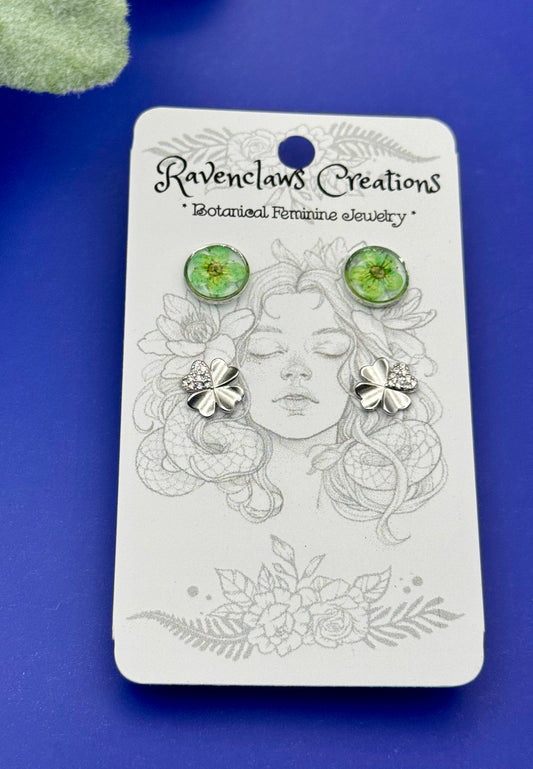 Ravenclaws Creations- Botanical Earring Studs