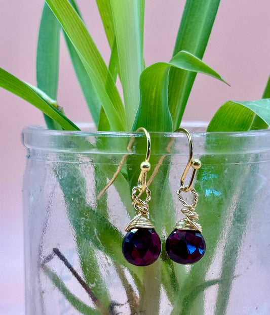 Blossom Designs Ruby Earrings