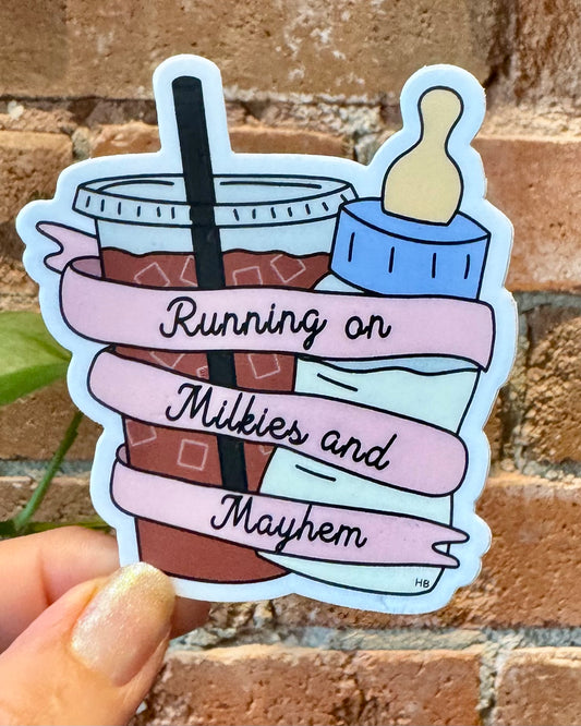 Huckleberry Beads- Milkies and Mayhem Sticker